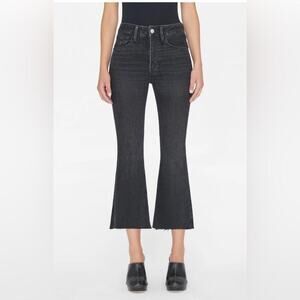 Frame le crop mini boot black jeans